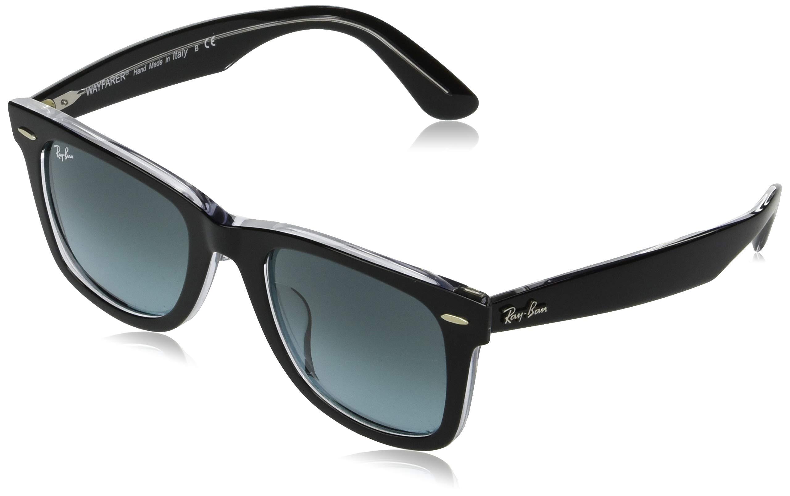 RayBan Adult Rb2140f Original Wayfarer Asian Fit Sunglasses in Black