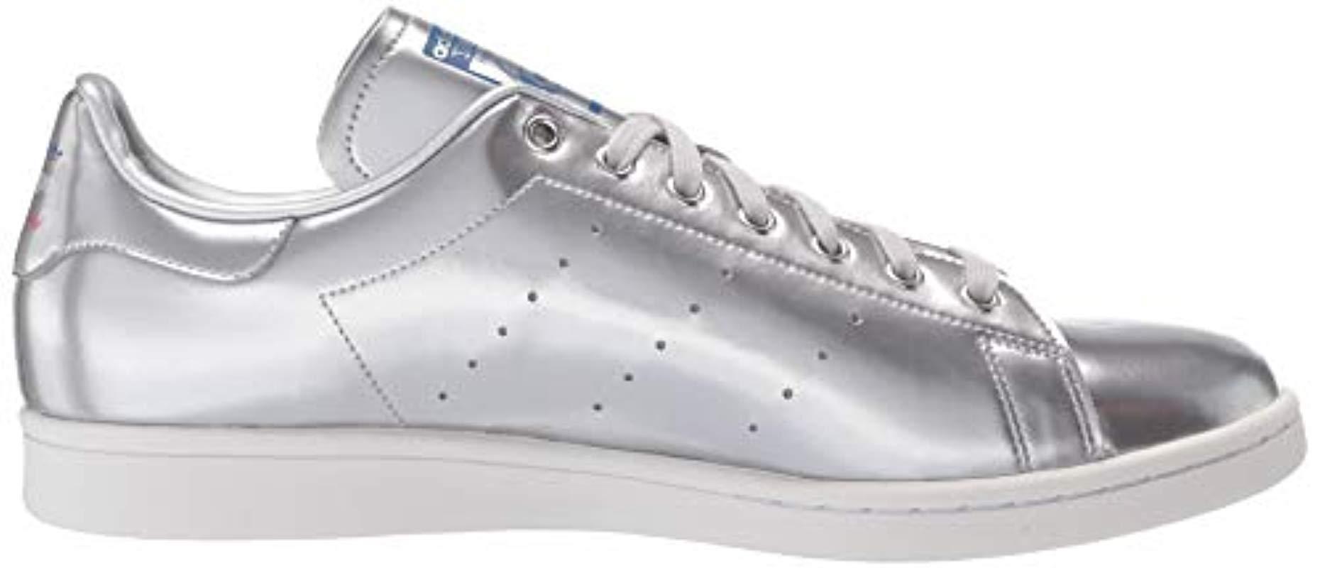 adidas Originals S Stan Smith Sneaker in Silver Metallic/Silver Metallic/ ( Metallic) for Men | Lyst