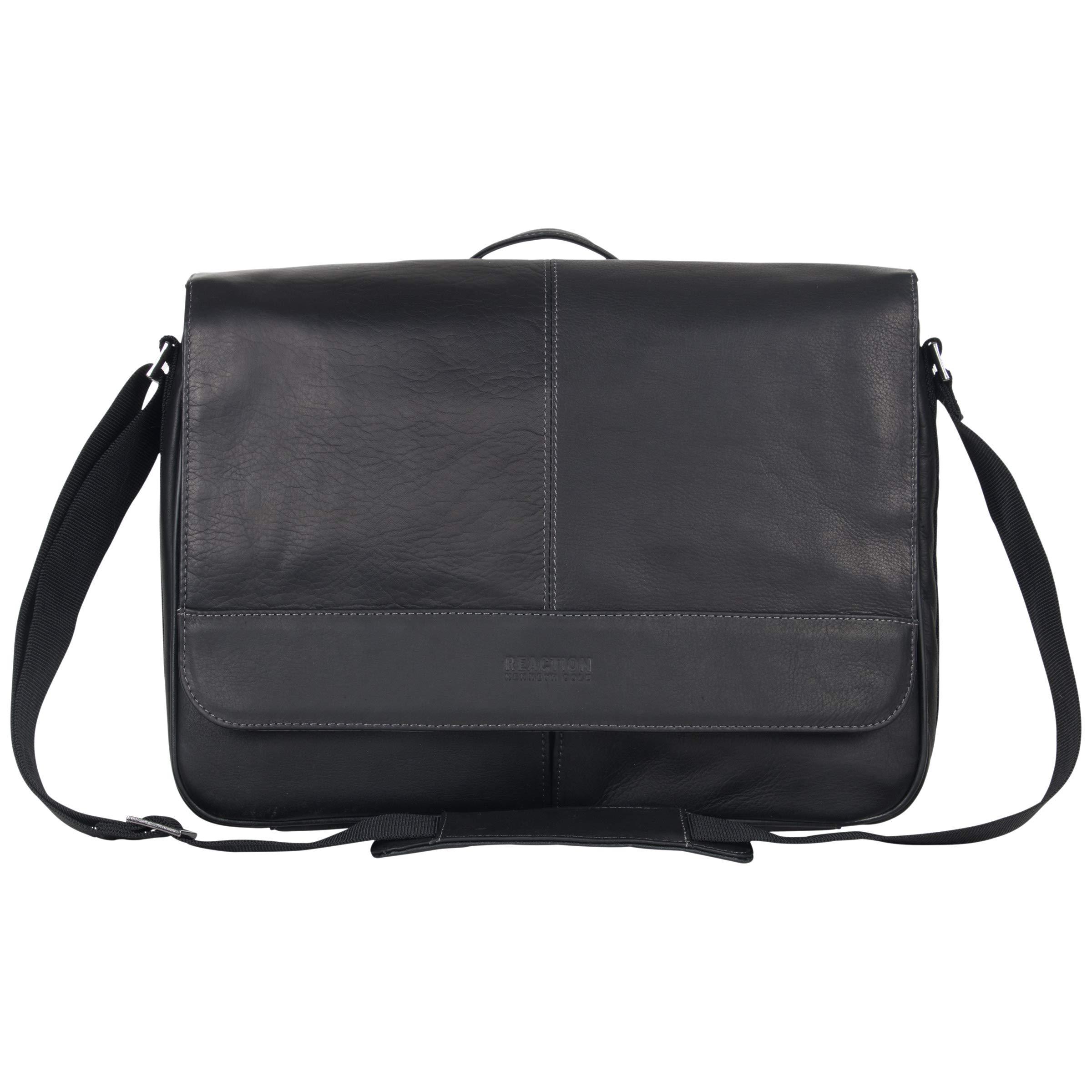 kenneth cole leather laptop backpack