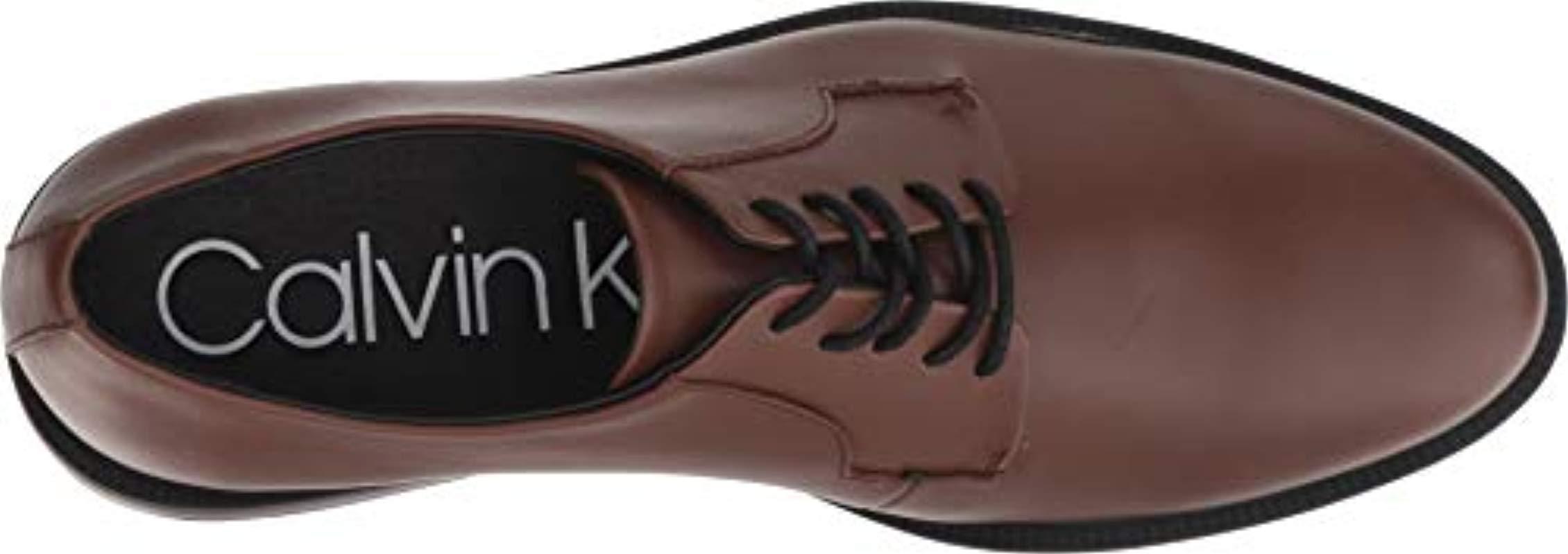 calvin klein men's carl smooth calf leather oxford
