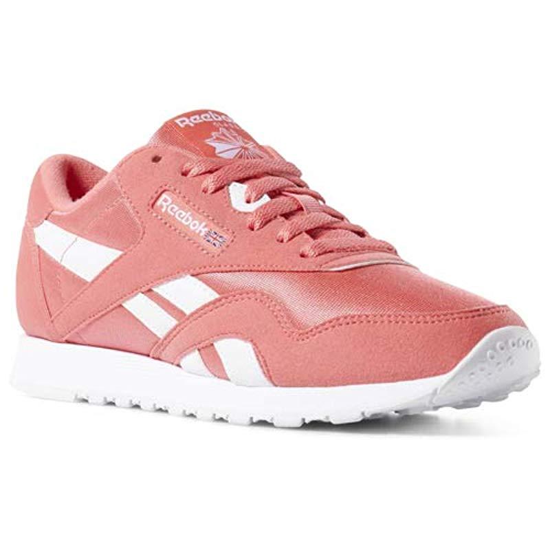 reebok classic nylon rose