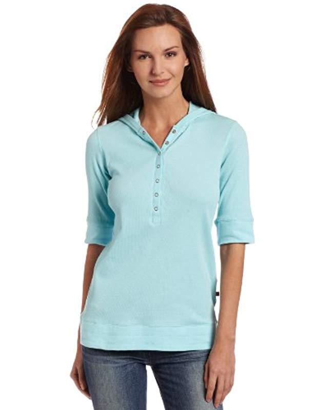 Dickies Elbow Sleeve Hoodie in Blue Lyst