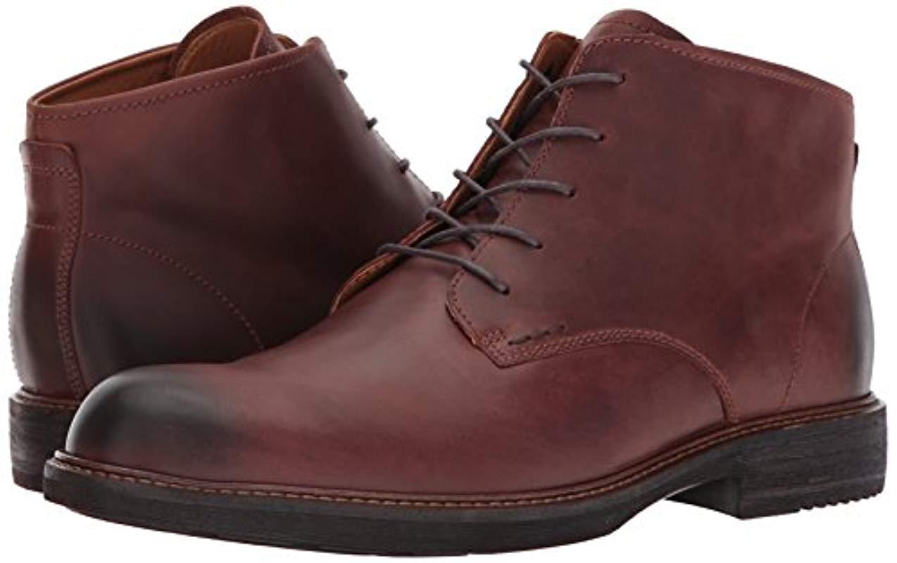 pianist kom over han Ecco Leather Kenton Plain Toe Boot Chukka for Men - Lyst