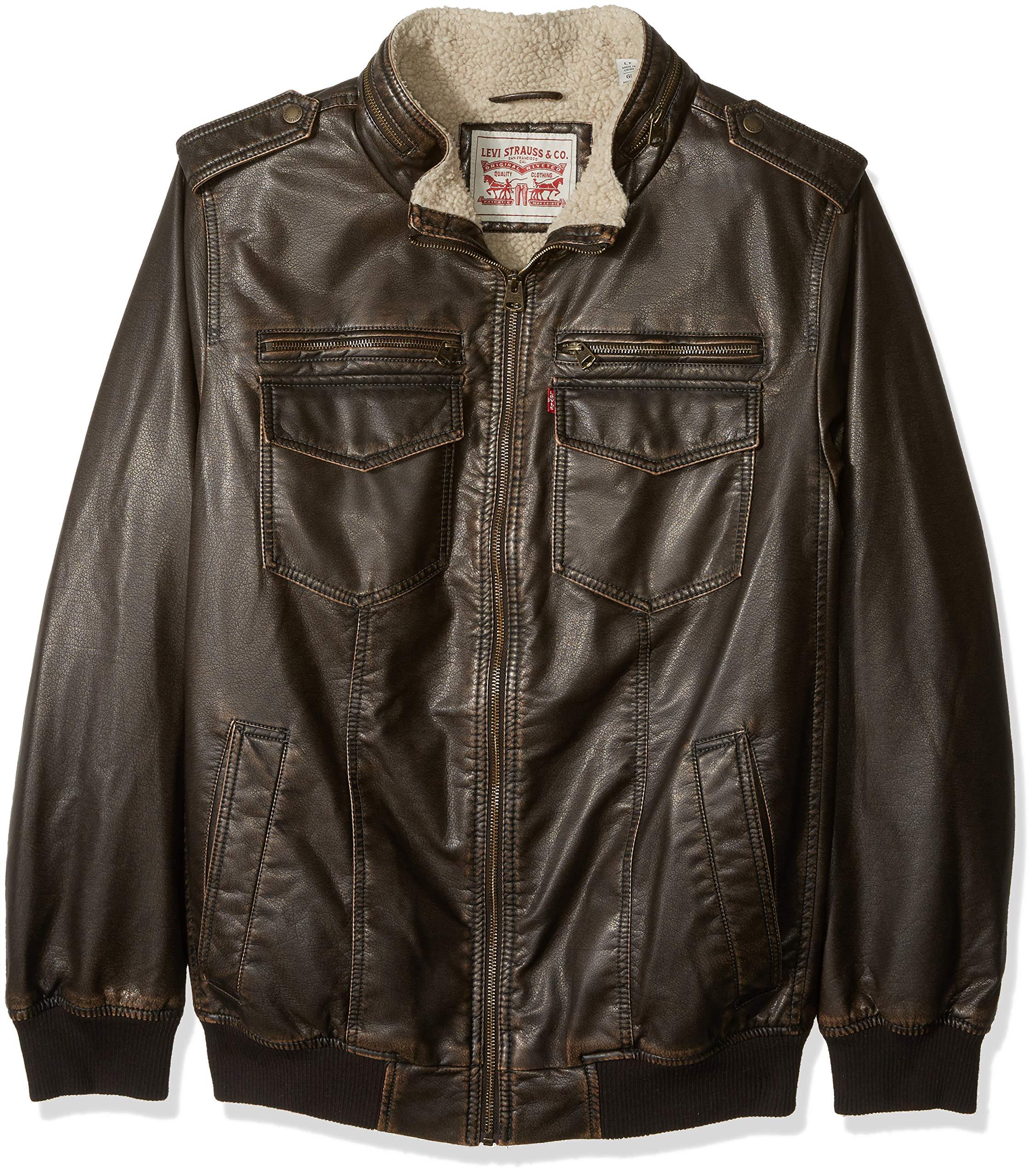 levis leather sherpa