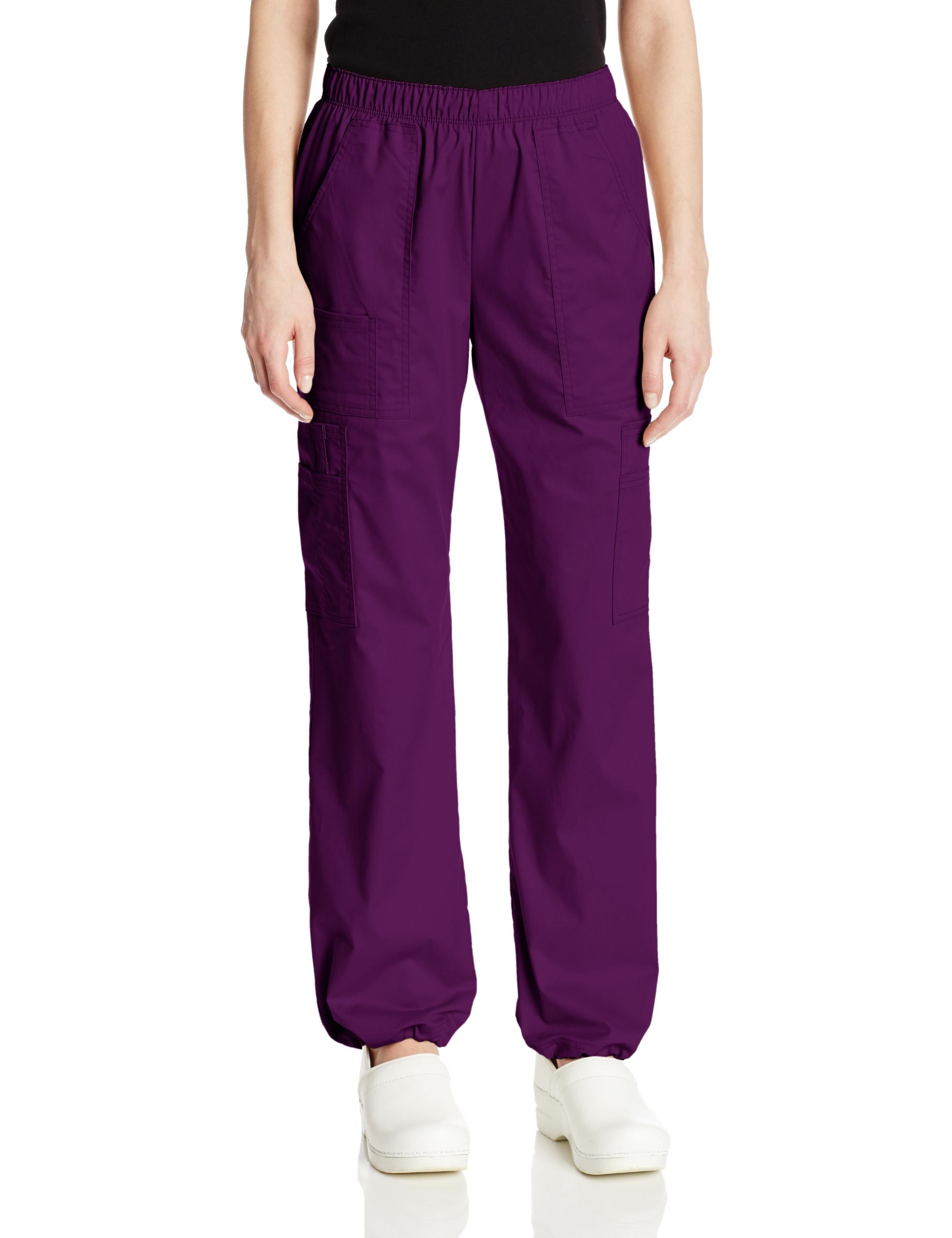CHEROKEE Scrubs Pant With Mid Rise Straight Leg Adjustable Hem Cargo