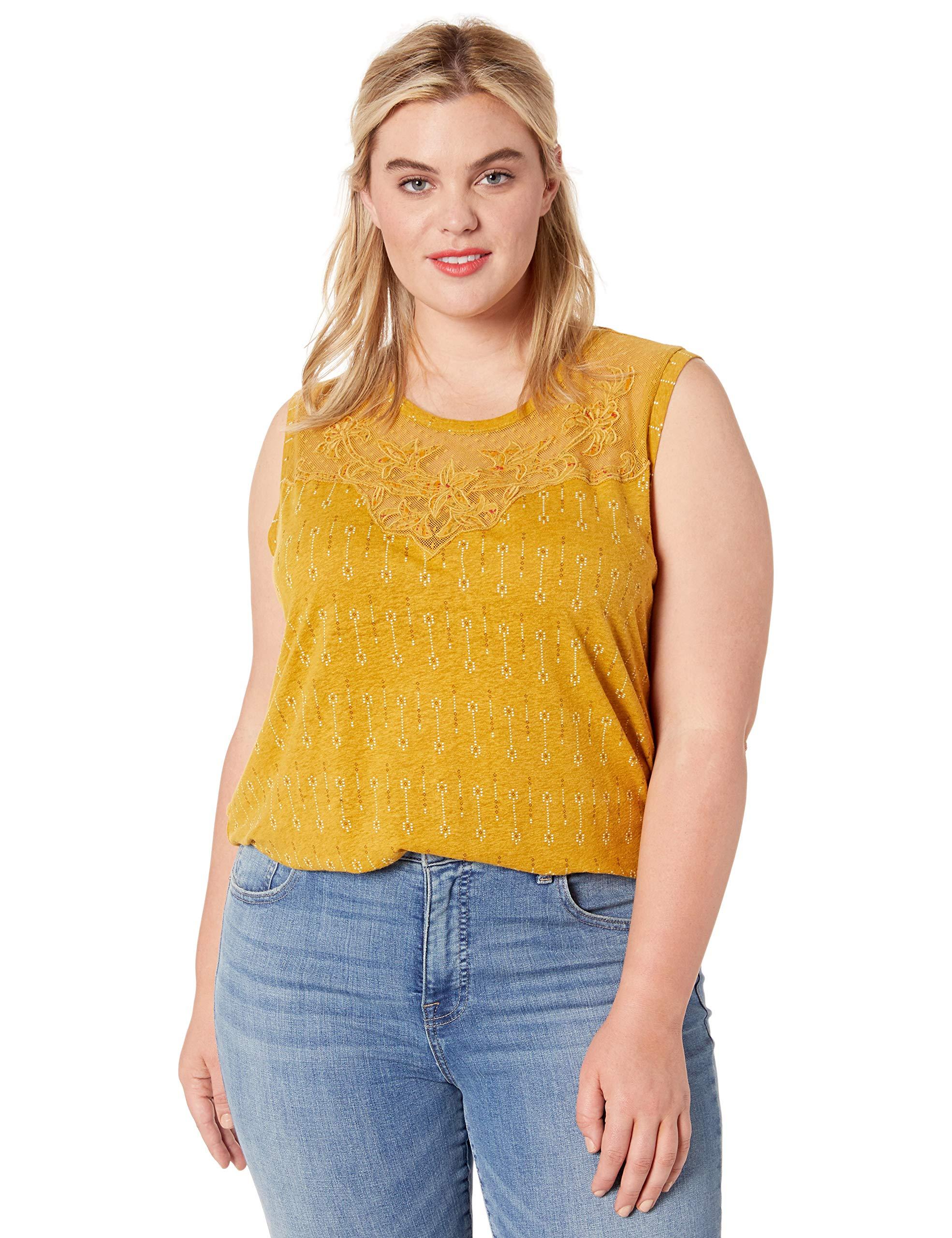 lucky brand applique tank
