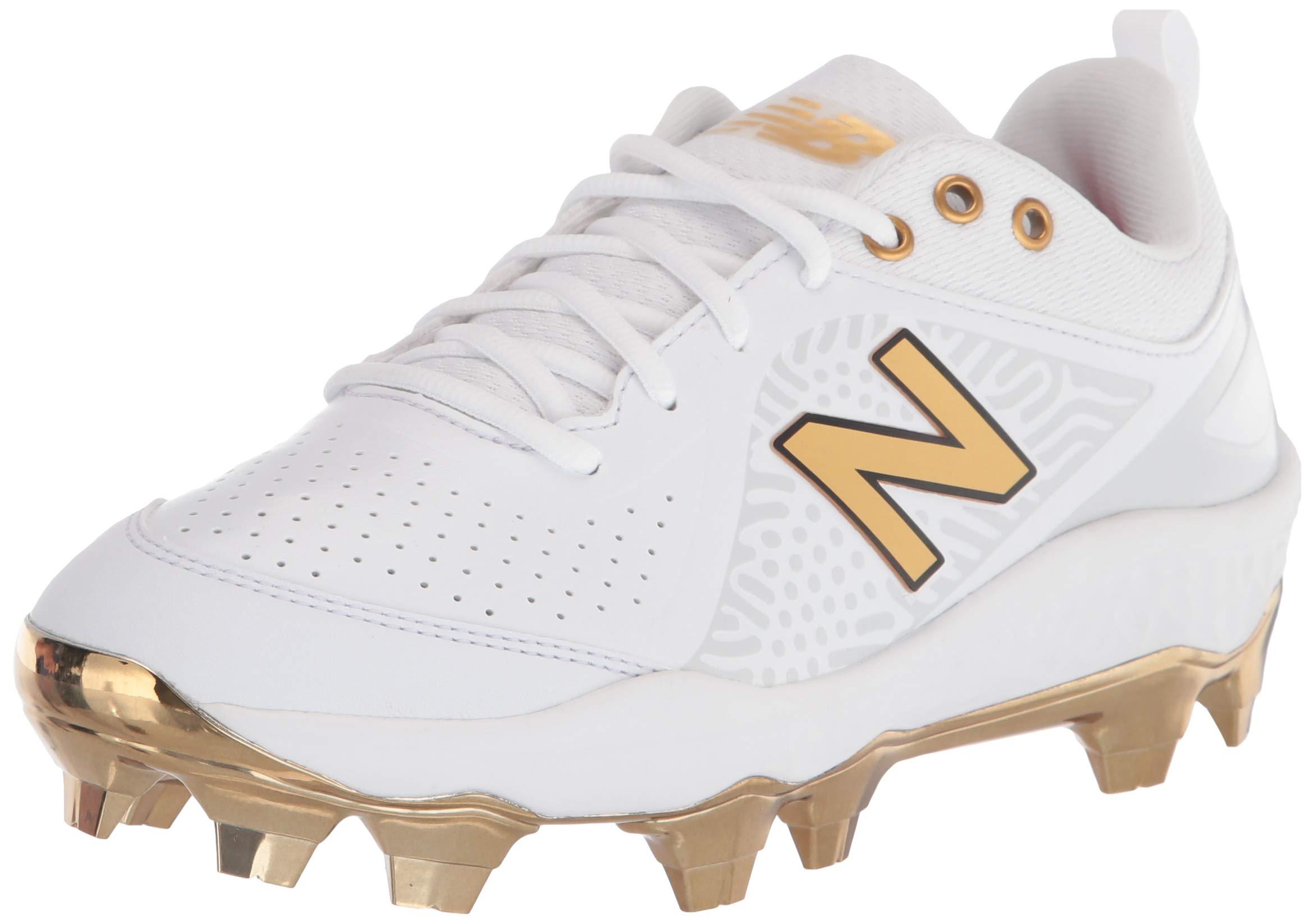 new balance all white softball cleats