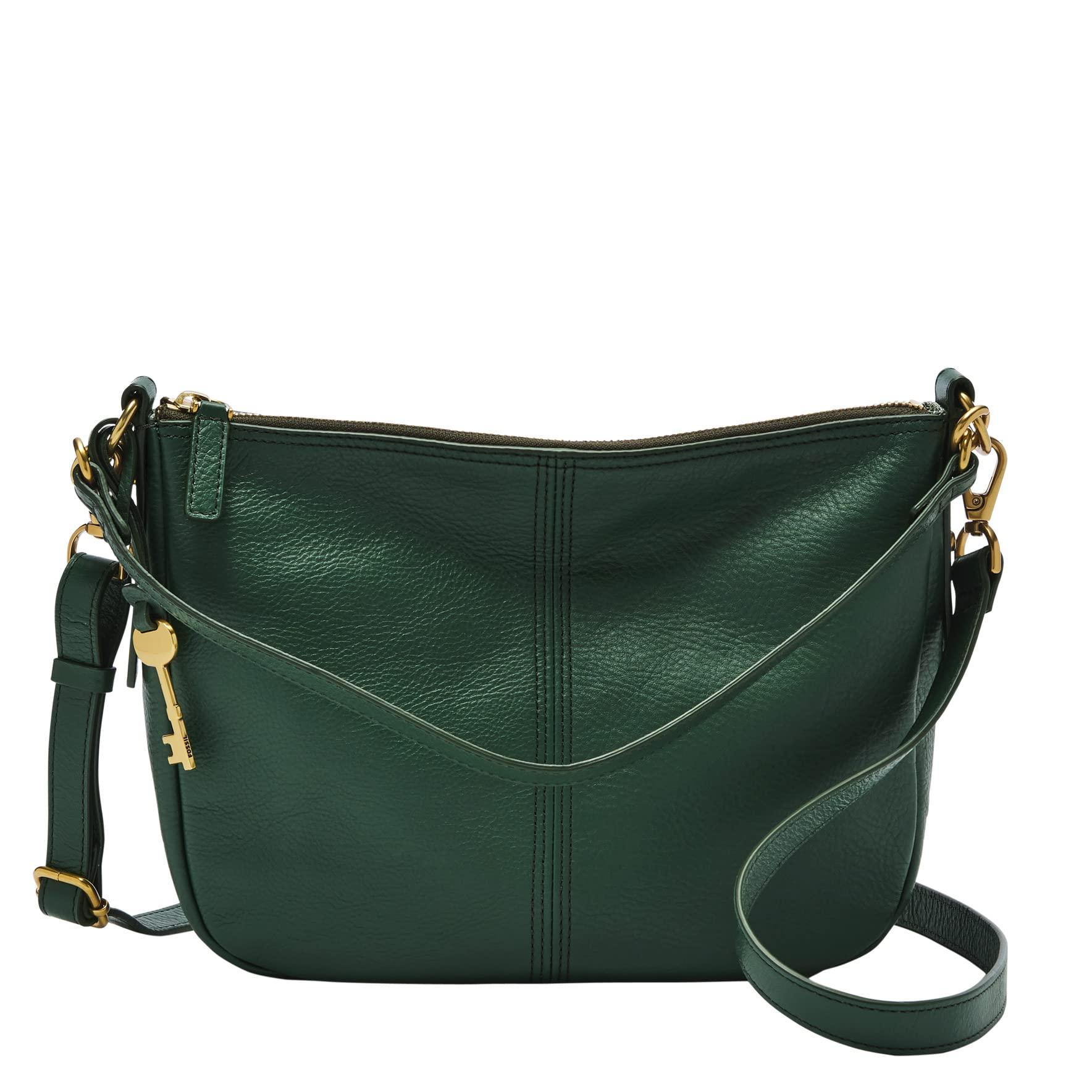 Fossil Jolie Leather Crossbody Purse Handbag in Green | Lyst