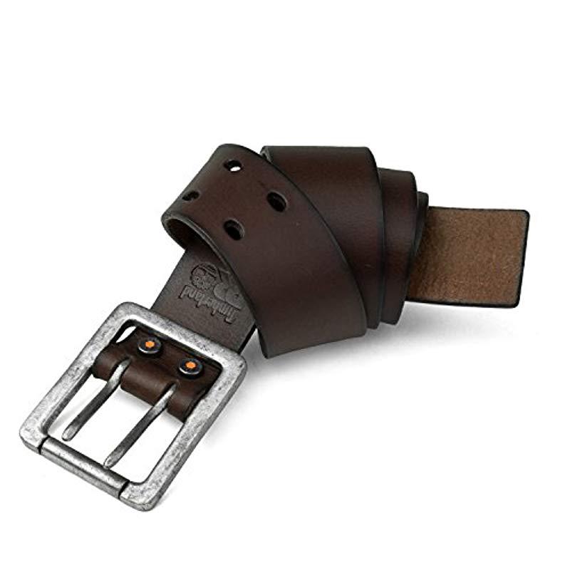 Lyst Timberland 42mm Double Prong Leather Belt in Brown for Men Save 20.0