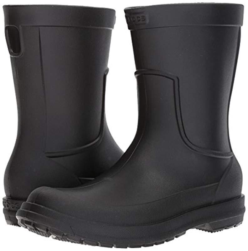 Crocs™ Synthetic Allcast Waterproof Rain Boots in Black/Black (Black ...