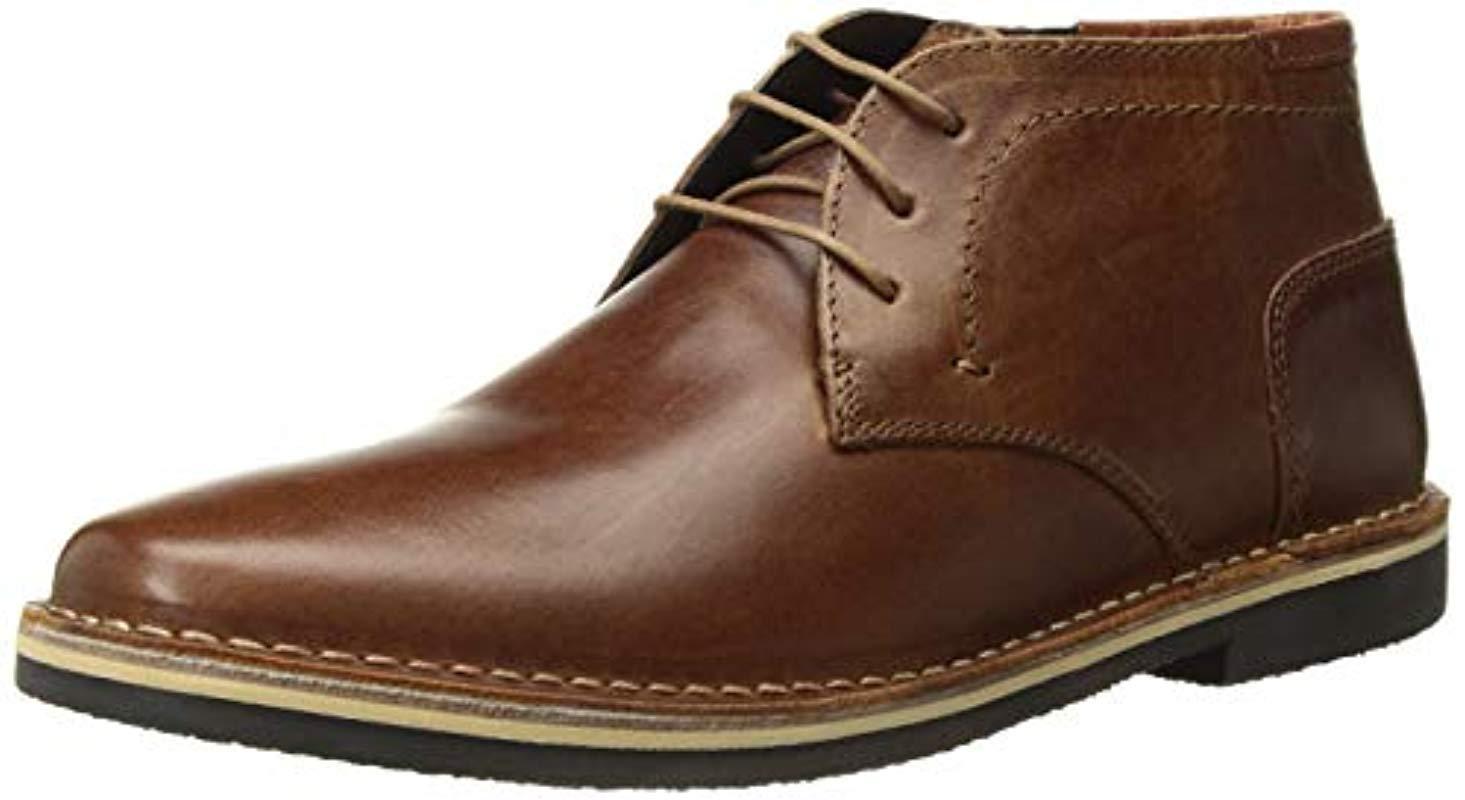 Steve Madden Leather Harken Chukka Boot in Cognac Leather (Brown) for ...