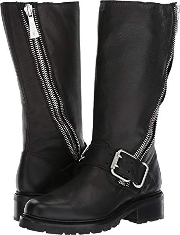 frye samantha zip tall