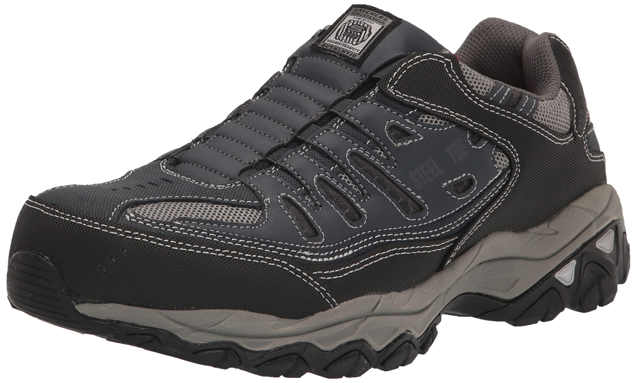 Skechers Cankton Steel Toe Construction Shoe In Black For Men Lyst