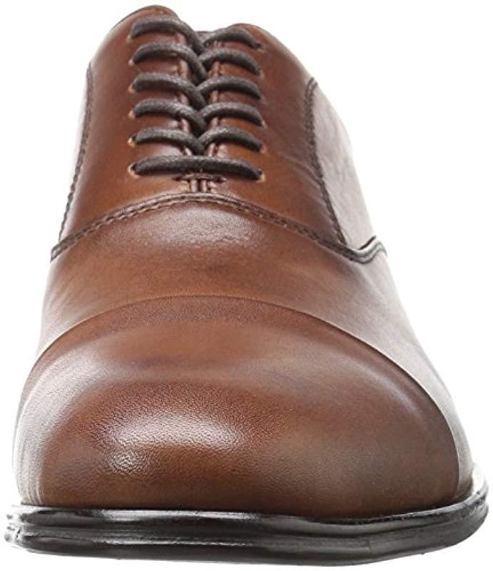  ALDO  Leather Bassham Oxford  Shoe  in Cognac Brown for Men 