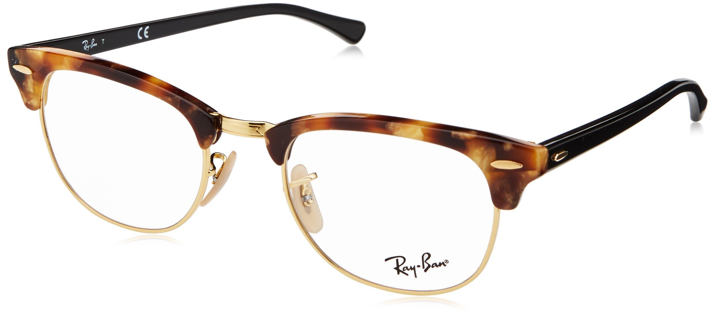 RayBan Rx5154 Clubmaster Square Eyeglass Frames in Brown Save 28 Lyst