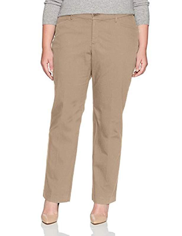 Lee Jeans Motion Series Total Freedom Maddie Trouser in Khaki (Natural) -  Save 14% - Lyst