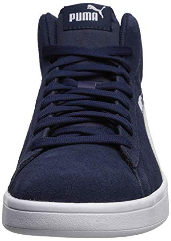 puma smash suede blue