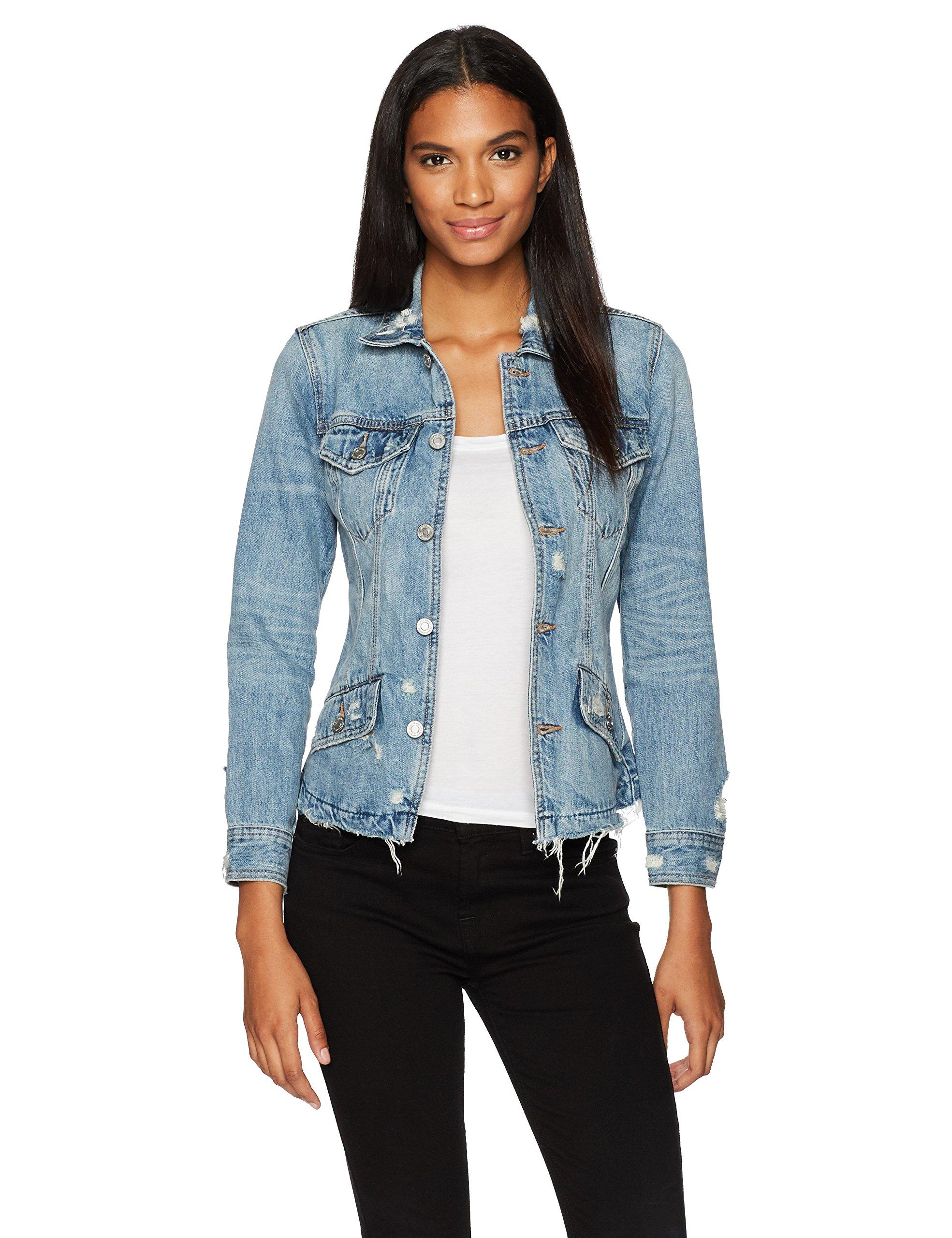 Lucky BrandWaisted Trucker Denim JacketBlue