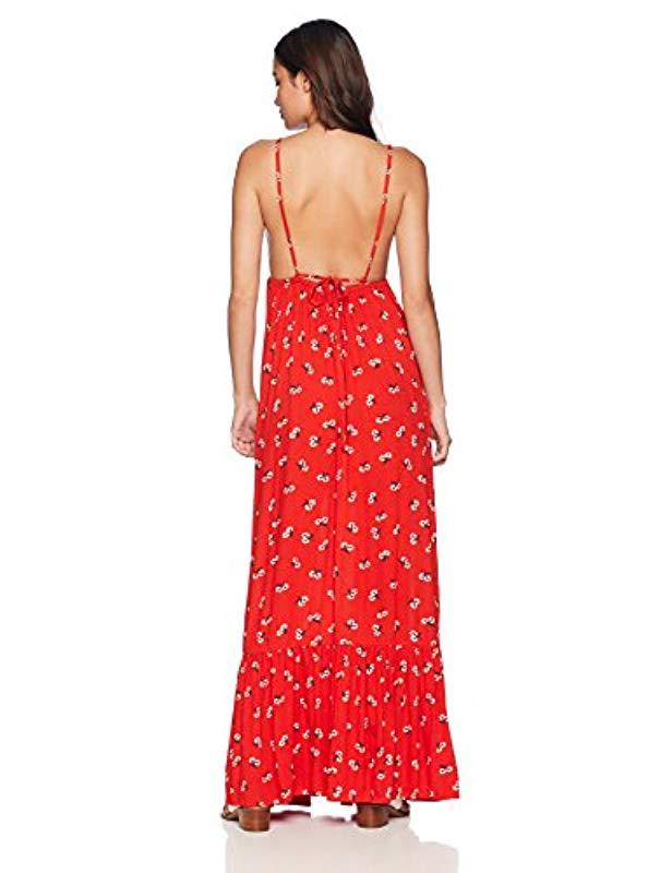 billabong flamed out maxi dress