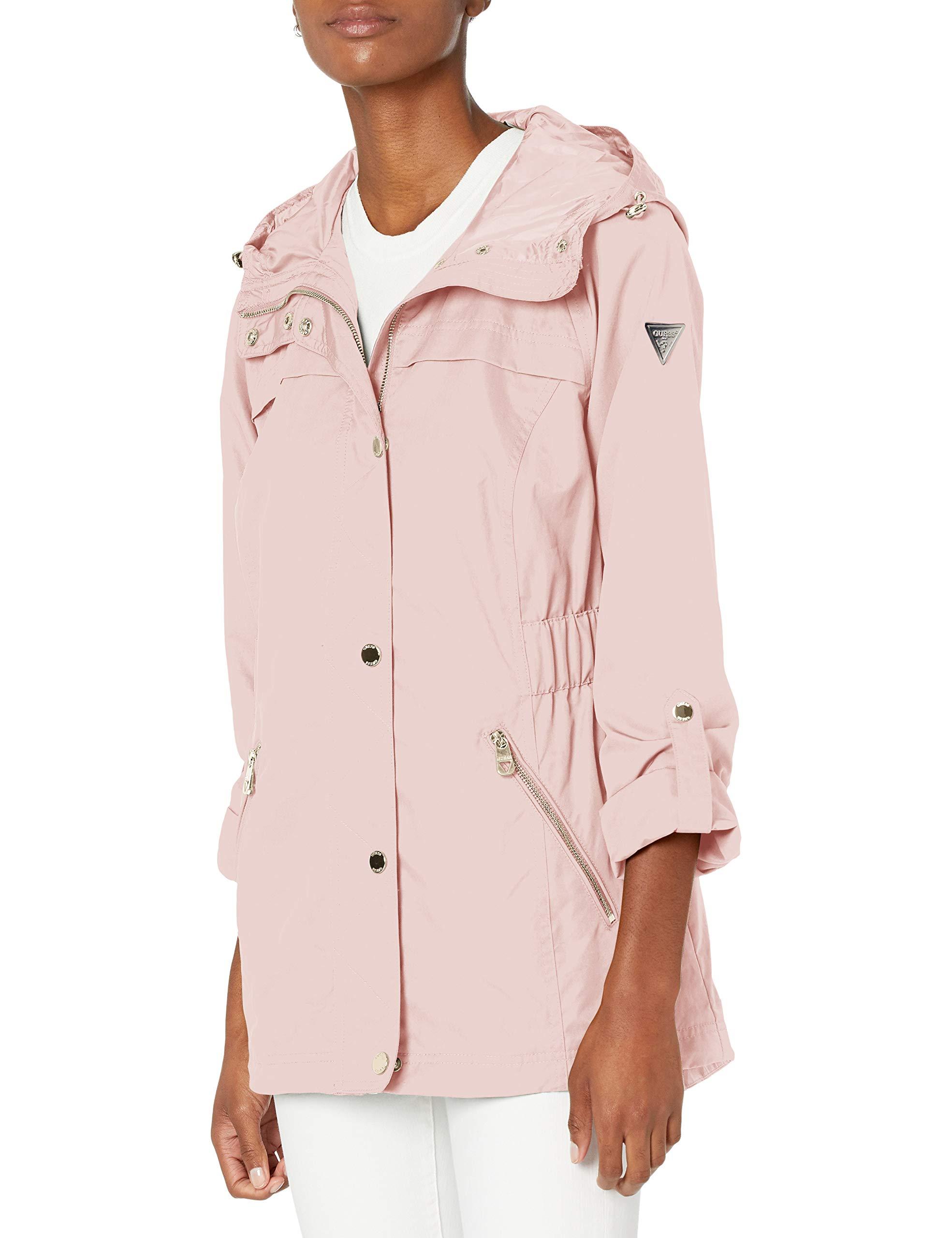 Guess Adjustable Long Sleeve Anorak Jacket in Pink Lyst UK