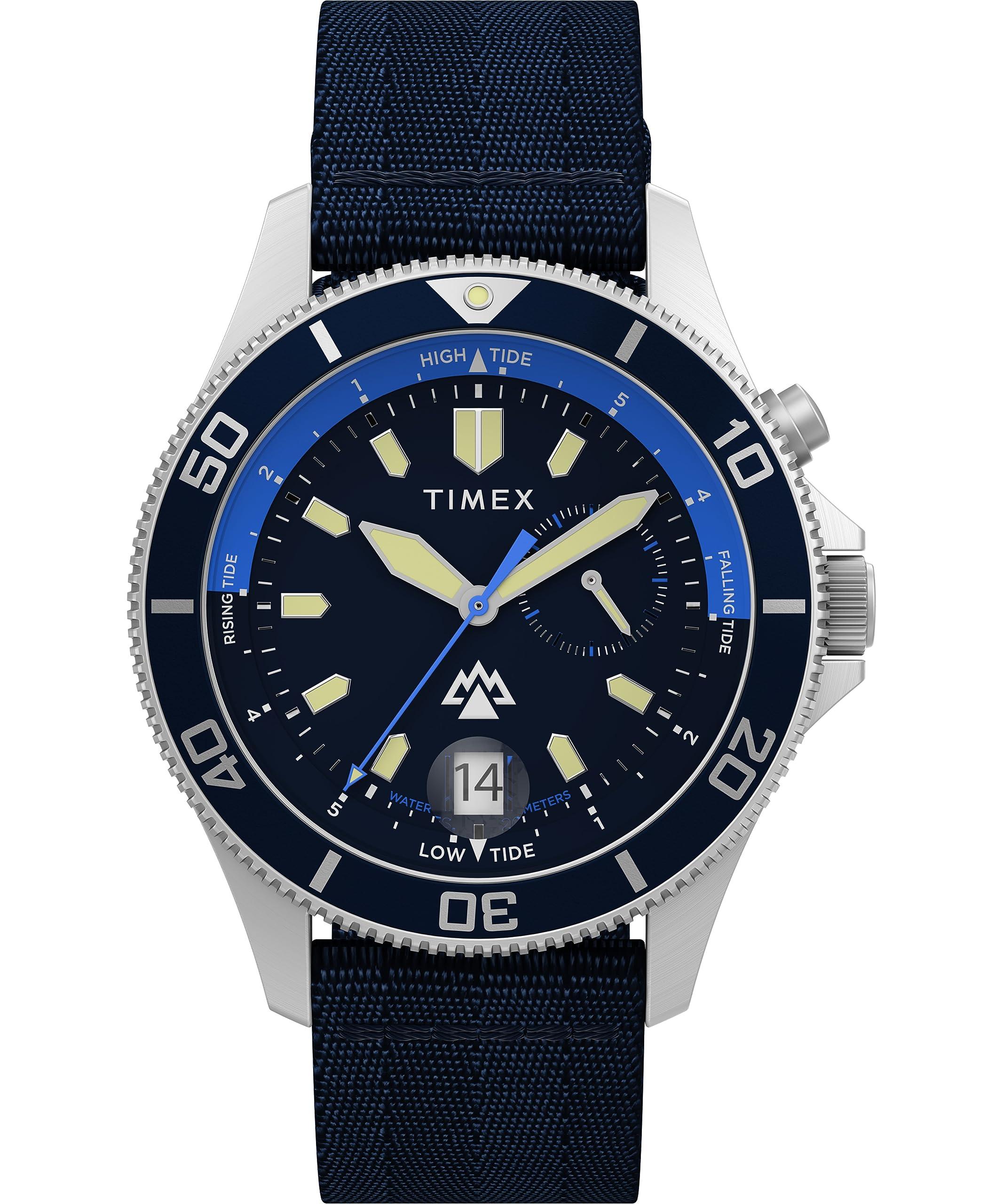 Timex Blue Strap Blue Dial Stainless Steel for Men Lyst