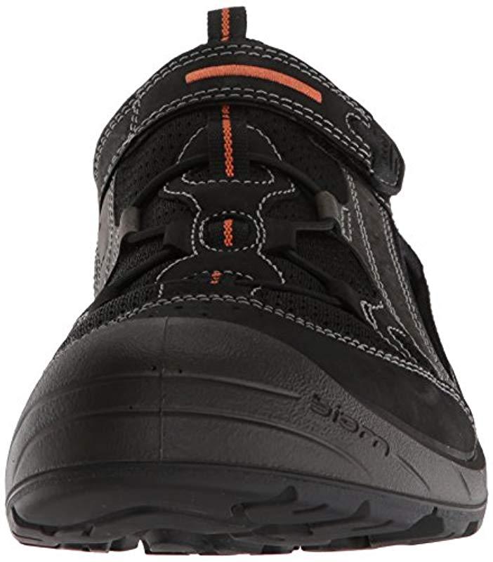 Ecco Biom Delta Closed Toe Sandals in Black for Men | Lyst