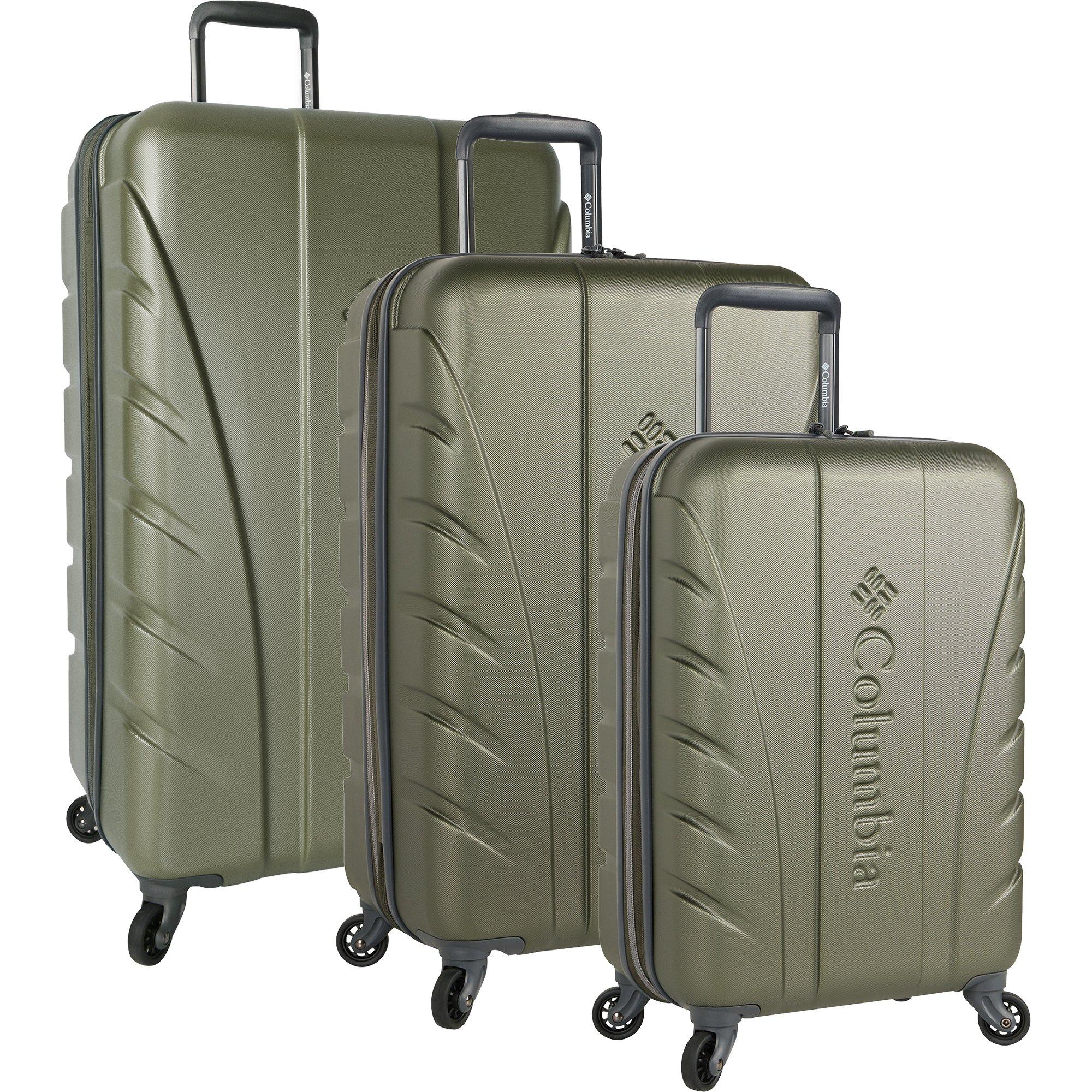 green suitcase set