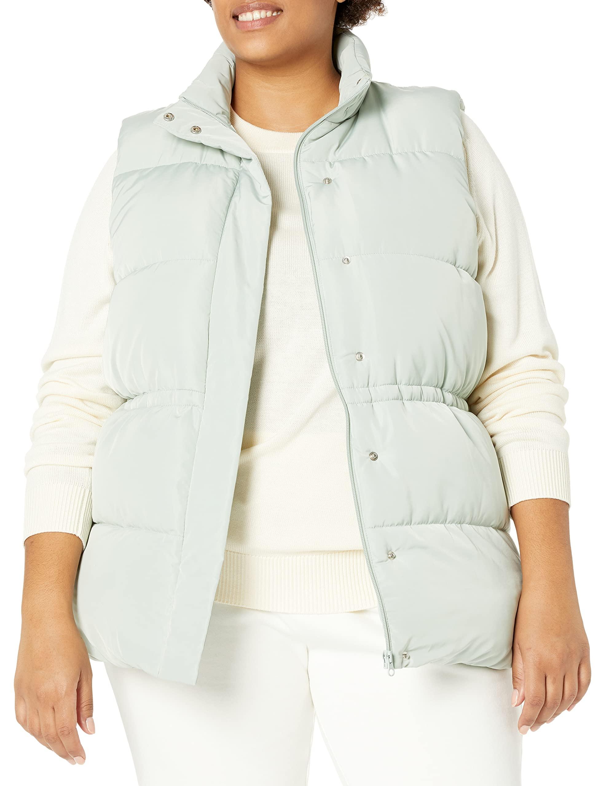 Amazon Essentials Relaxed-fit Water Repellent Recycled Polyester Puffer  Vest in White | Lyst