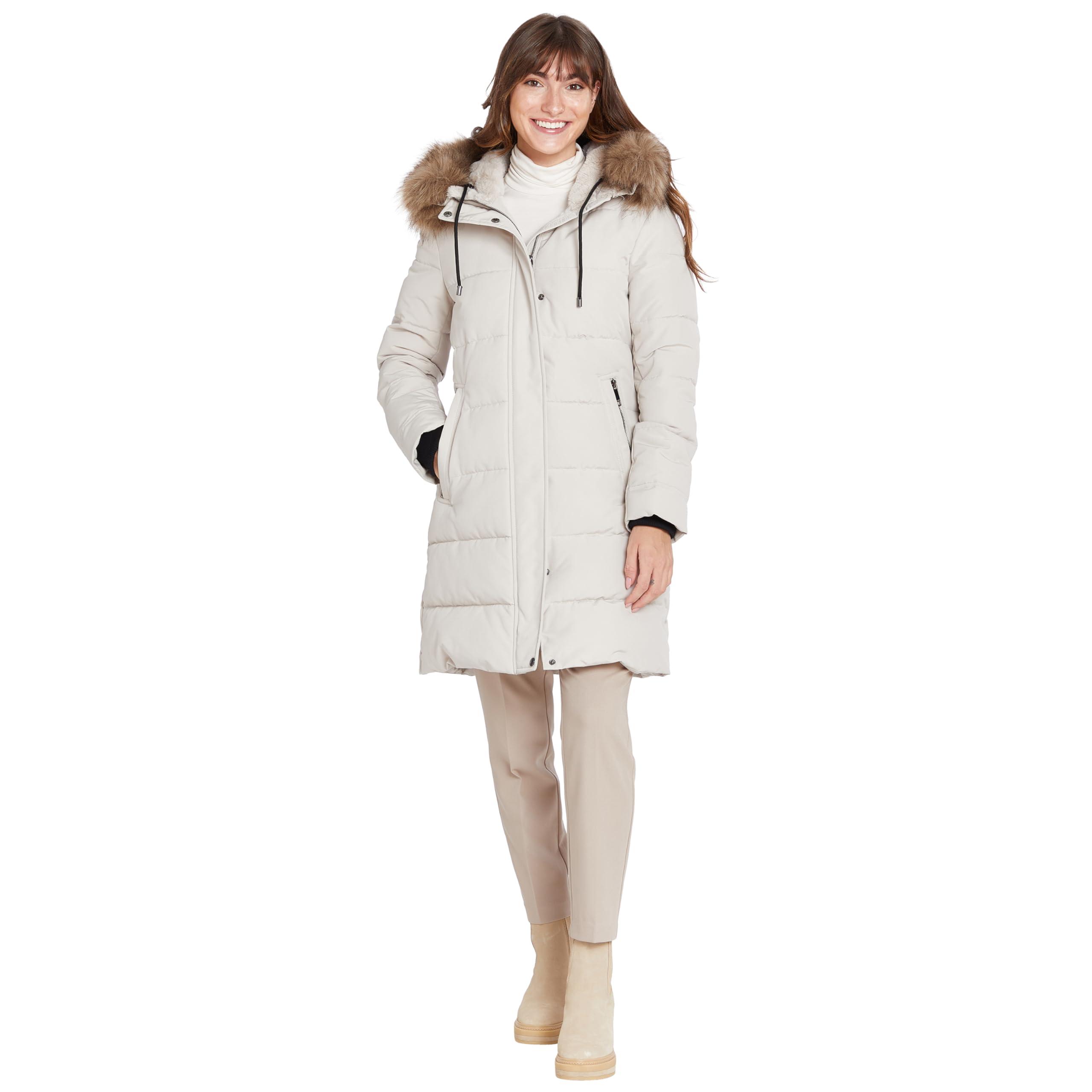 Faux Fur Hood Nine West Wool Coats Nine West Vintage Wool Blend