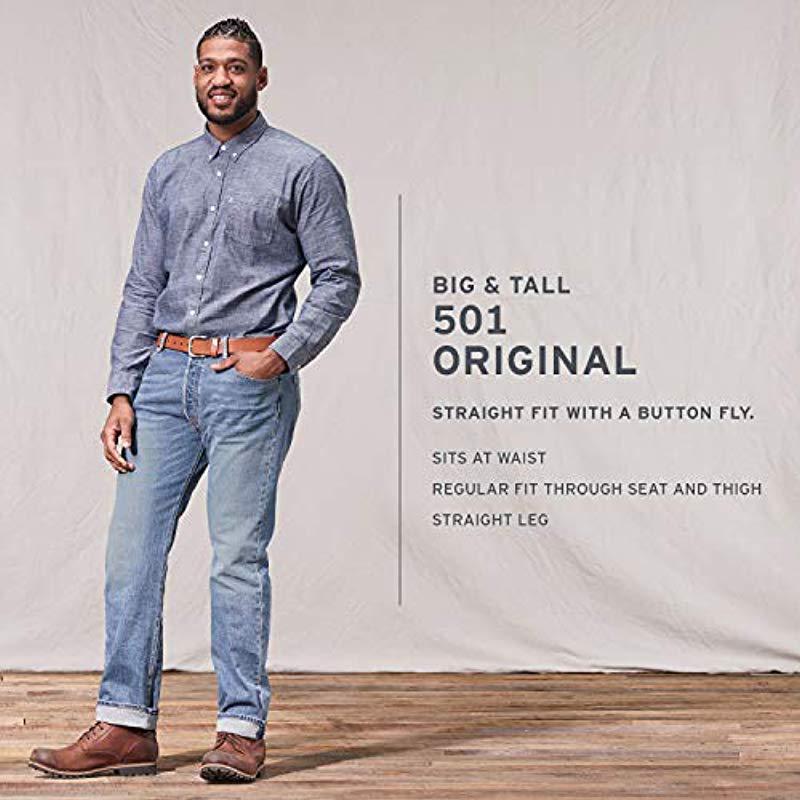 Lyst - Levi'S Big And Tall 501 Original Fit Jean in White for Men