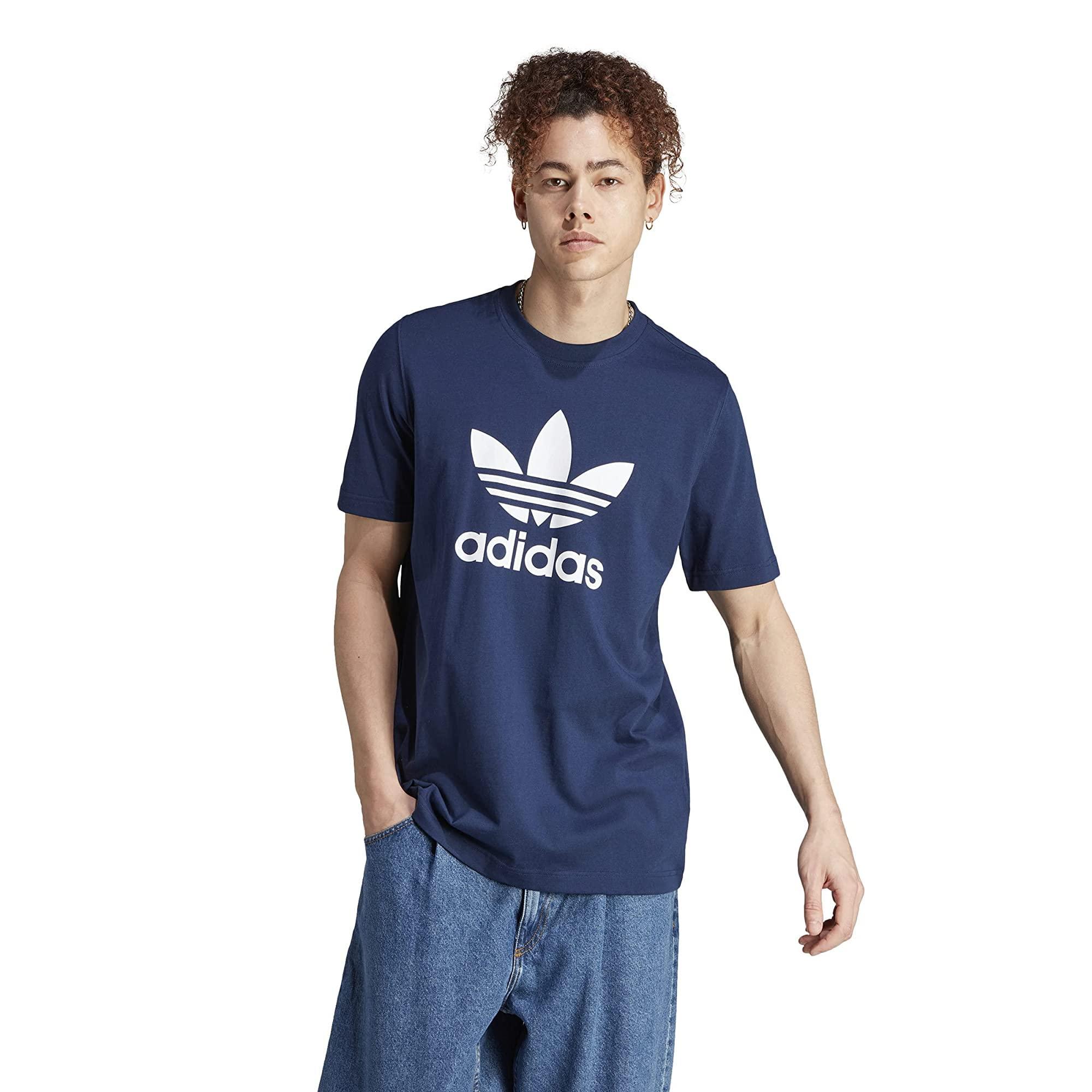 adidas Originals Adicolor Classics Trefoil T-shirt in Blue for Men | Lyst