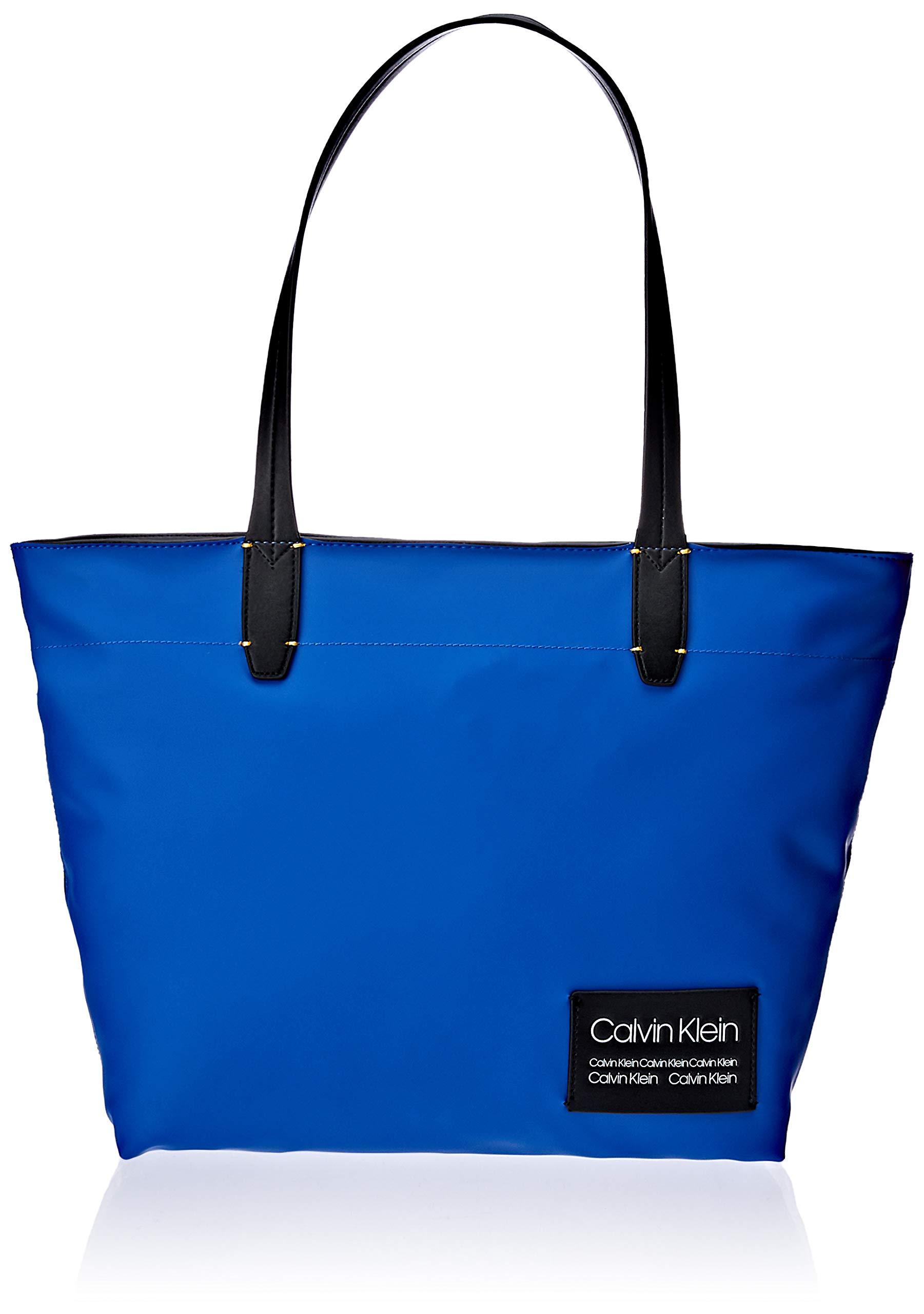 calvin klein blue tote bag