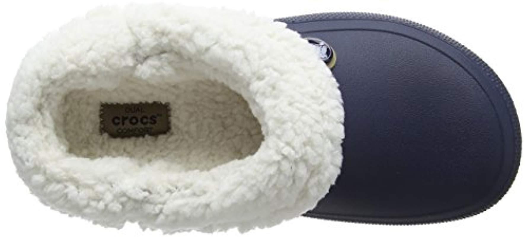 fuzzy crocs shoe carnival