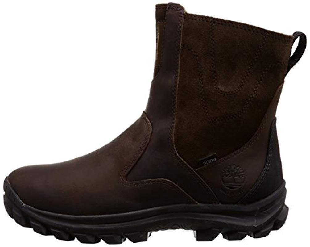 Timberland Leather Chillberg Mid Side-zip Ins Waterproof Winter Boot in  Dark Brown (Brown) for Men - Lyst
