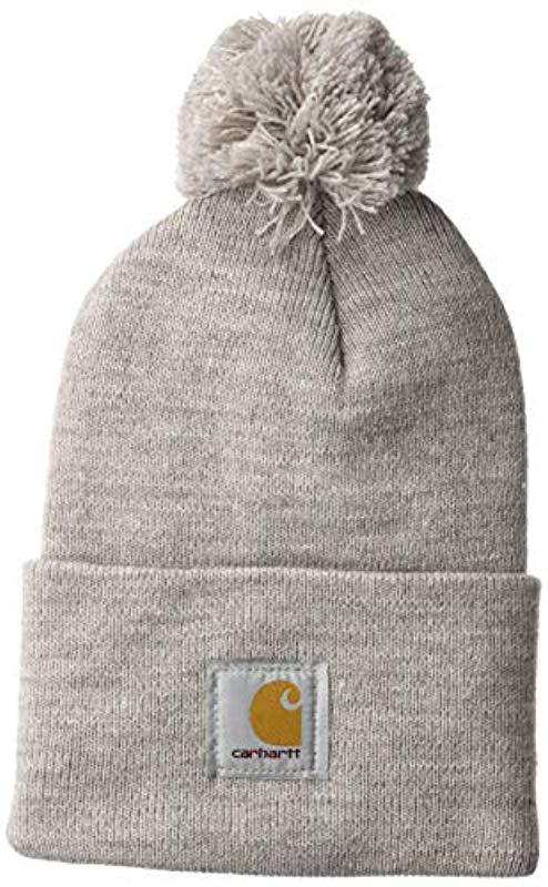 Carhartt lookout pom pom hat natural Outlet