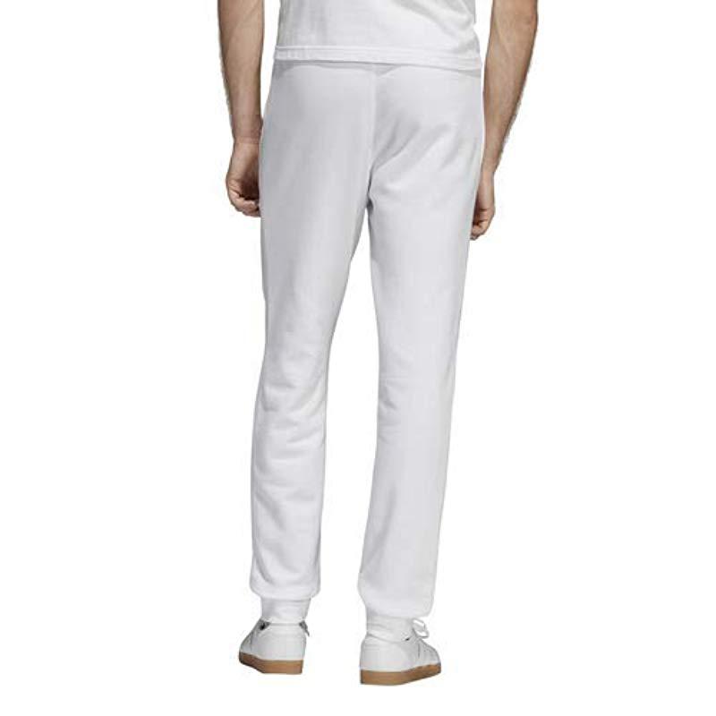 adidas Originals Cotton Trefoil Pants in White for Men - Lyst