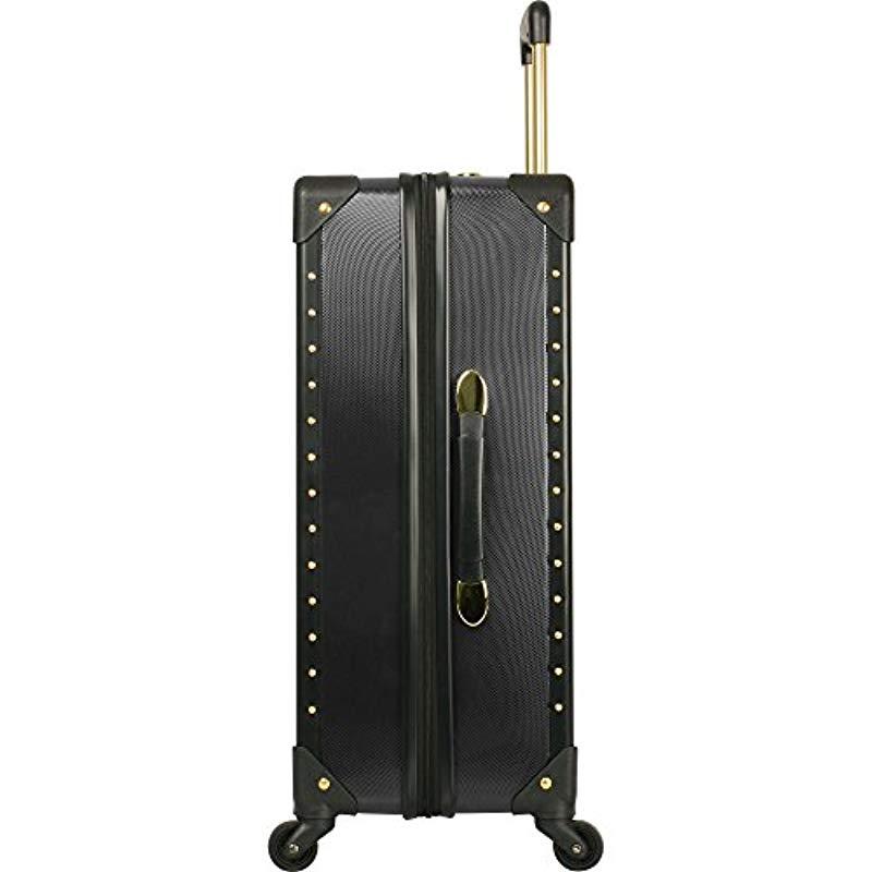 vince camuto black and gold luggage