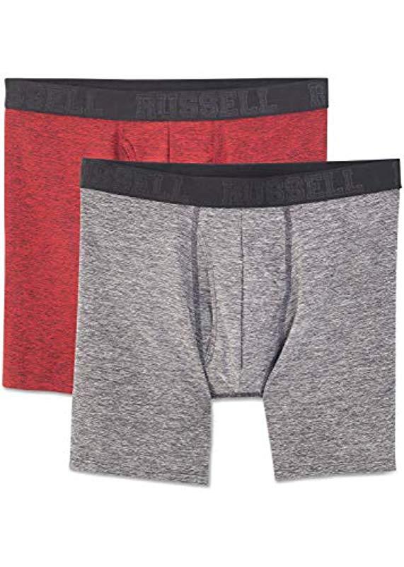 Russell Athletic Long Leg Boxer Briefs in Blue for Men | Lyst