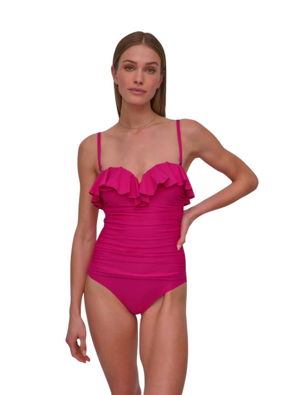 Donna Karan スクーバシースワンピース ◇Donna Karan 袖なし花柄シースワンピース