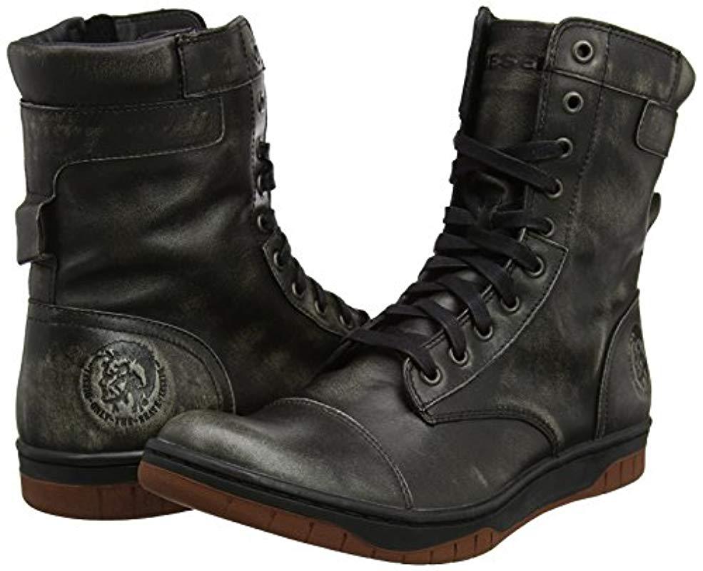 DIESEL Tatradium Basket Butch Zippy Boots in Black for Men | Lyst