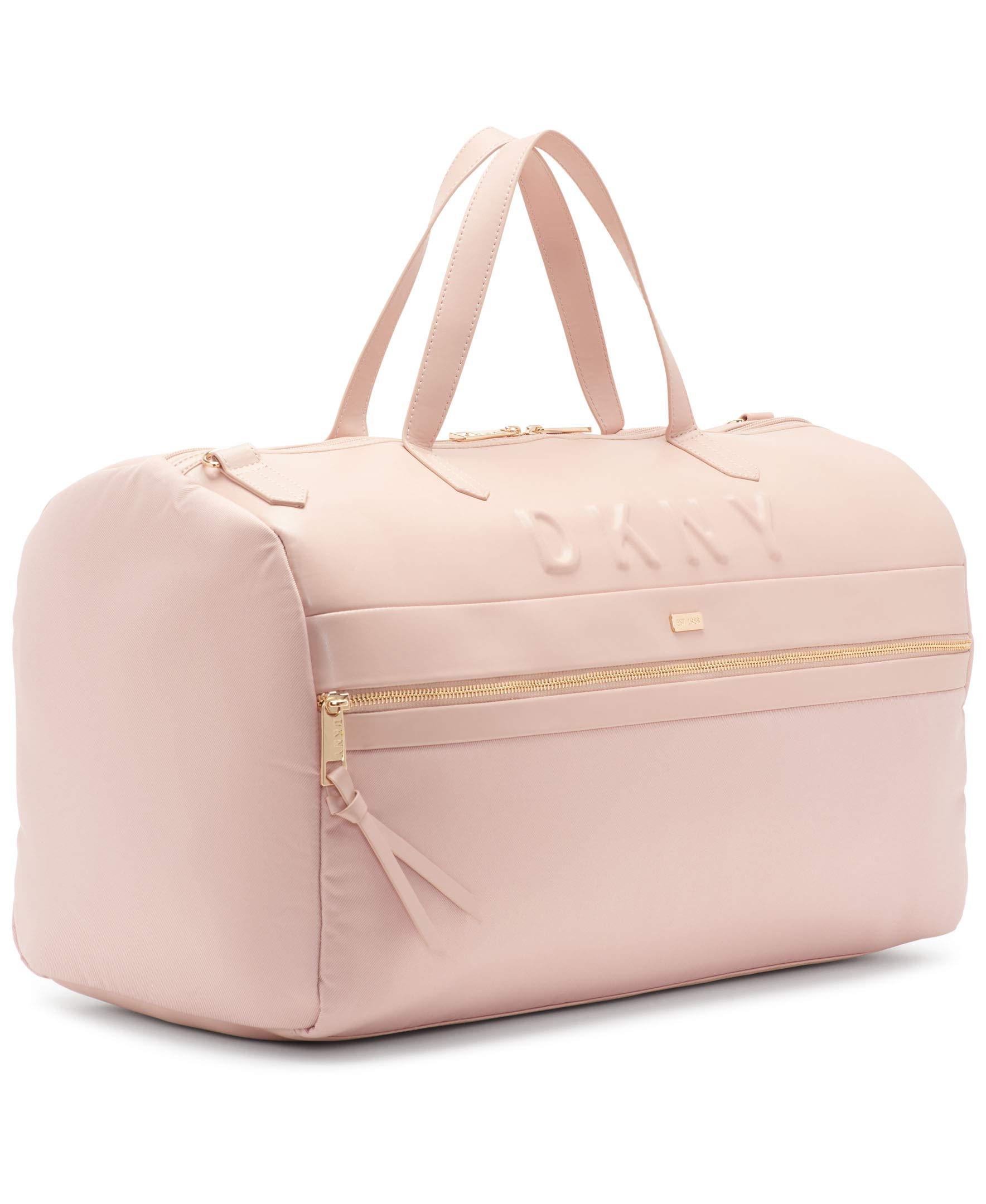 DKNY Trademark Duffel in Pink | Lyst