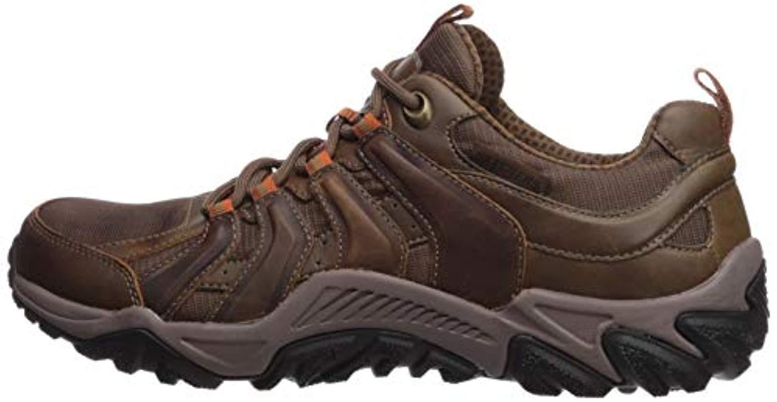 Skechers Outline-solego Trail Oxford Hiking Shoe in Brown for Men - Lyst