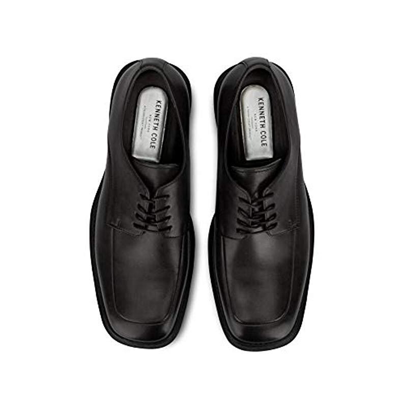 kenneth cole new york merge black moc toe lace ups