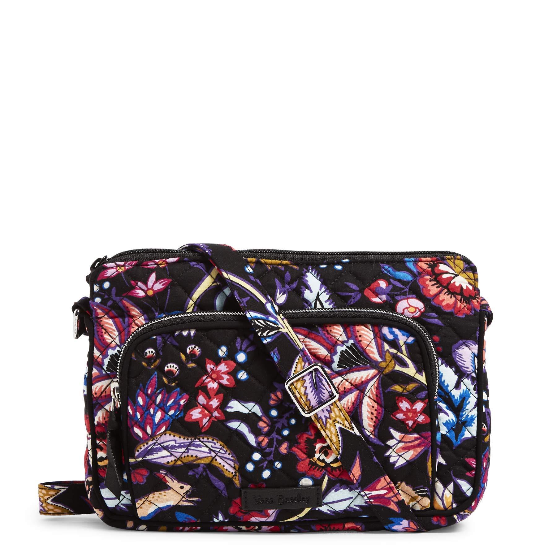 Vera Bradley Signature Cotton Little Hipster Crossbody Purse With Rfid