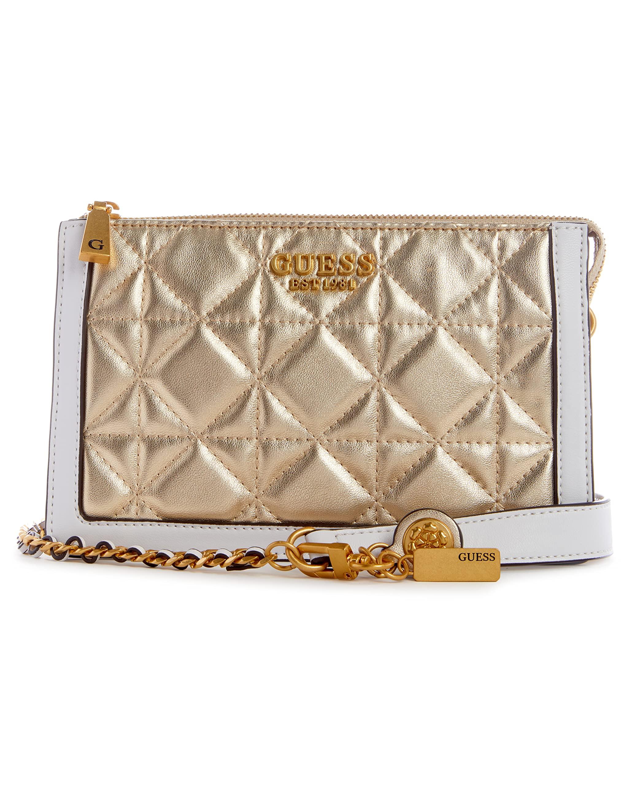 Guess Abey Multi Compartment Crossbody in Metallic