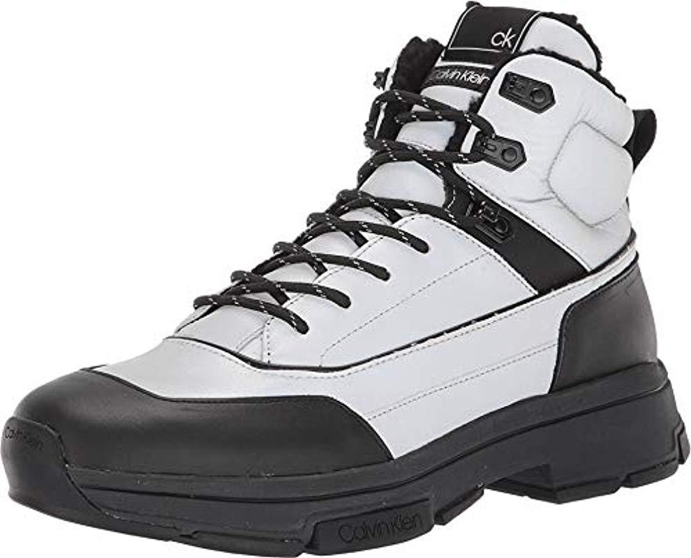 calvin klein silver boots