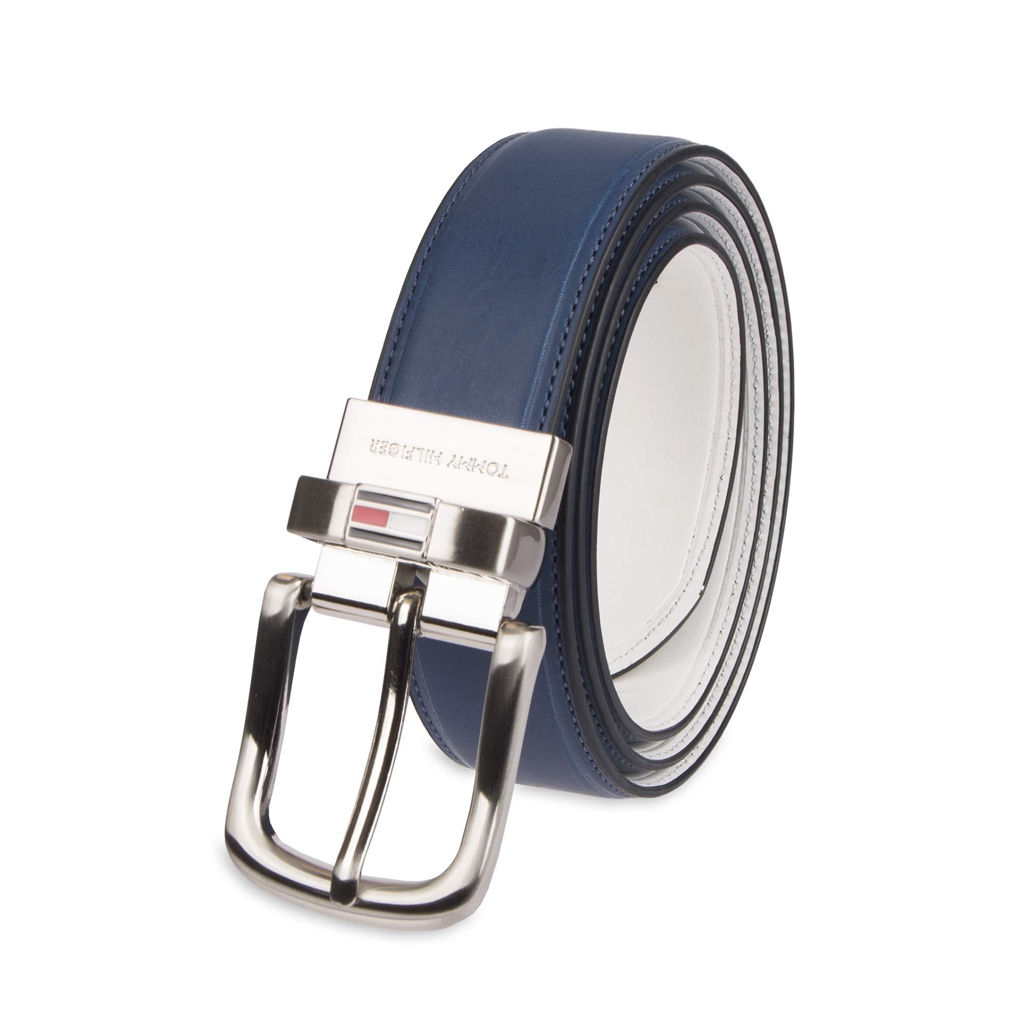 Tommy Hilfiger Leather Reversible Belt in Blue for Men | Lyst
