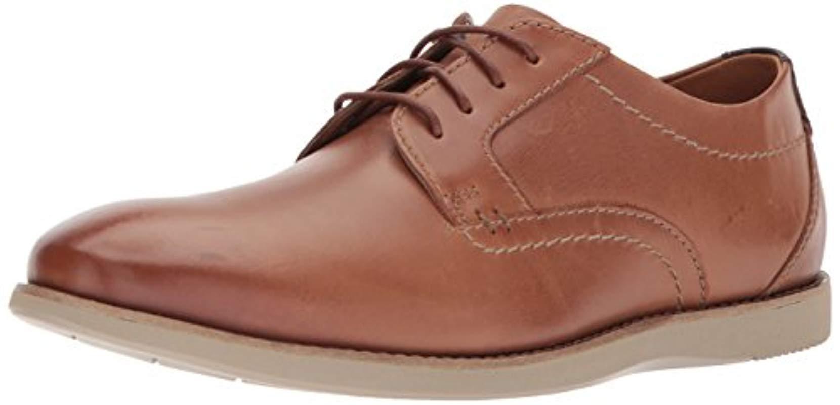 Clarks Leather Raharto Plain Oxford in Dark Tan Leather (Brown) for Men |  Lyst