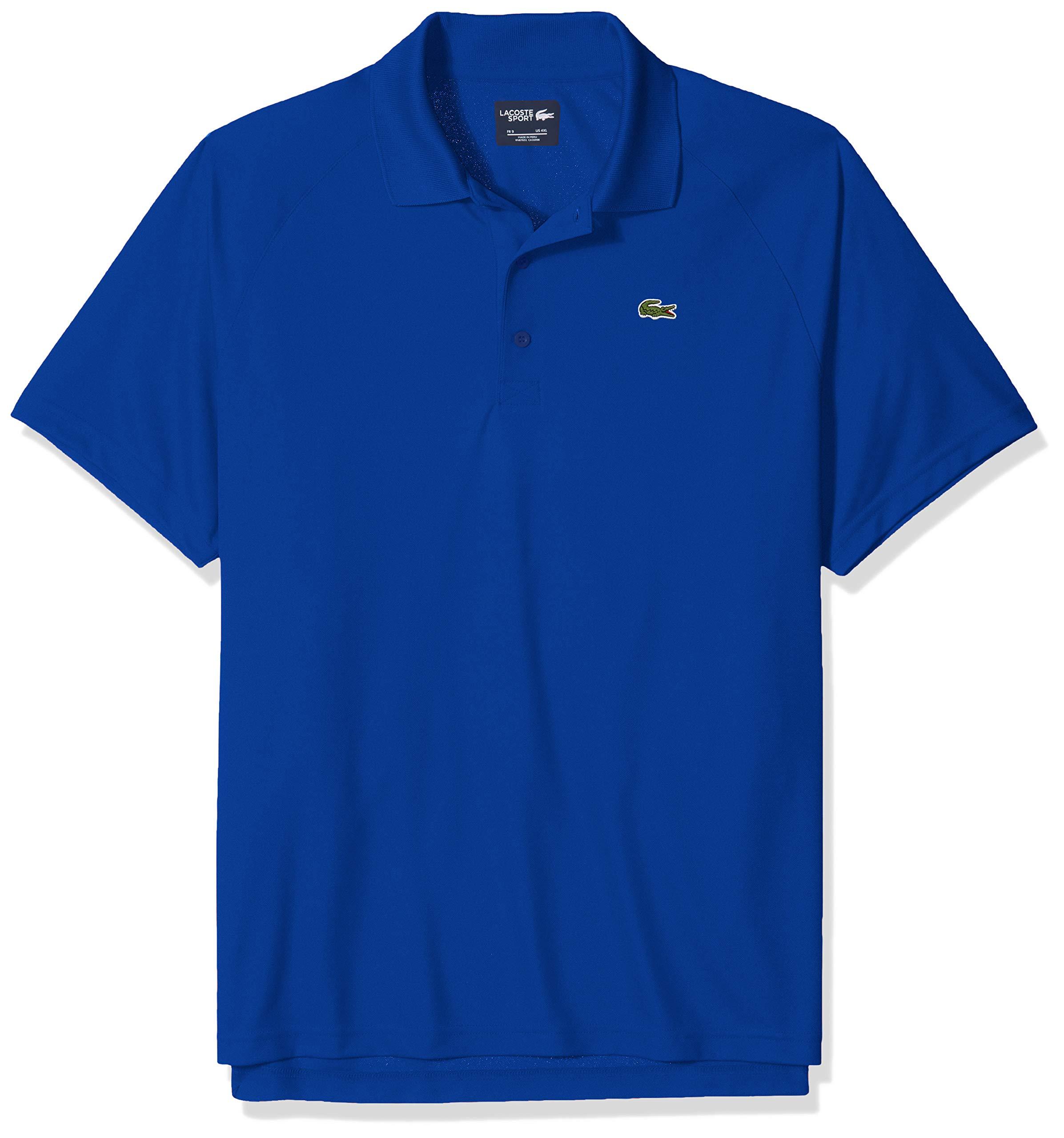 lacoste mens sport short ultra dry raglan sleeve polo shirt