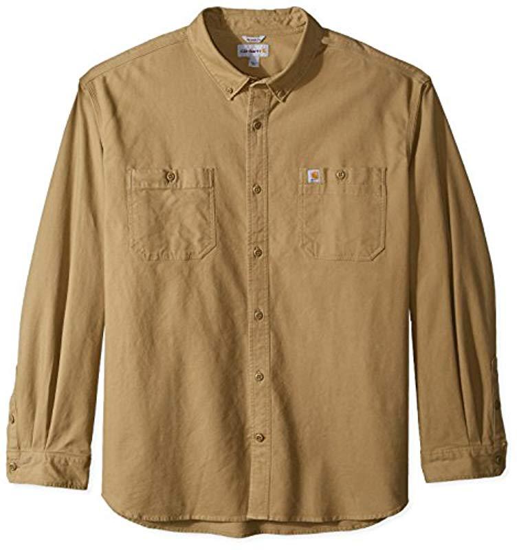carhartt rugged flex rigby long sleeve work shirt